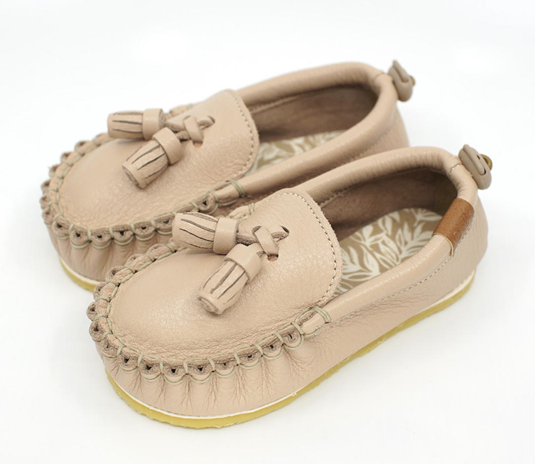 9月團) 韓國手工真皮鞋團 Loafer pinkBeige