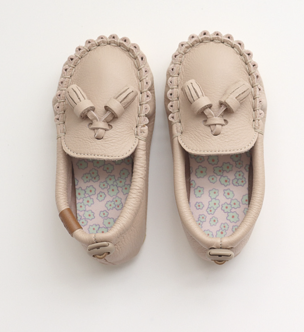 9月團) 韓國手工真皮鞋團 Loafer pinkBeige