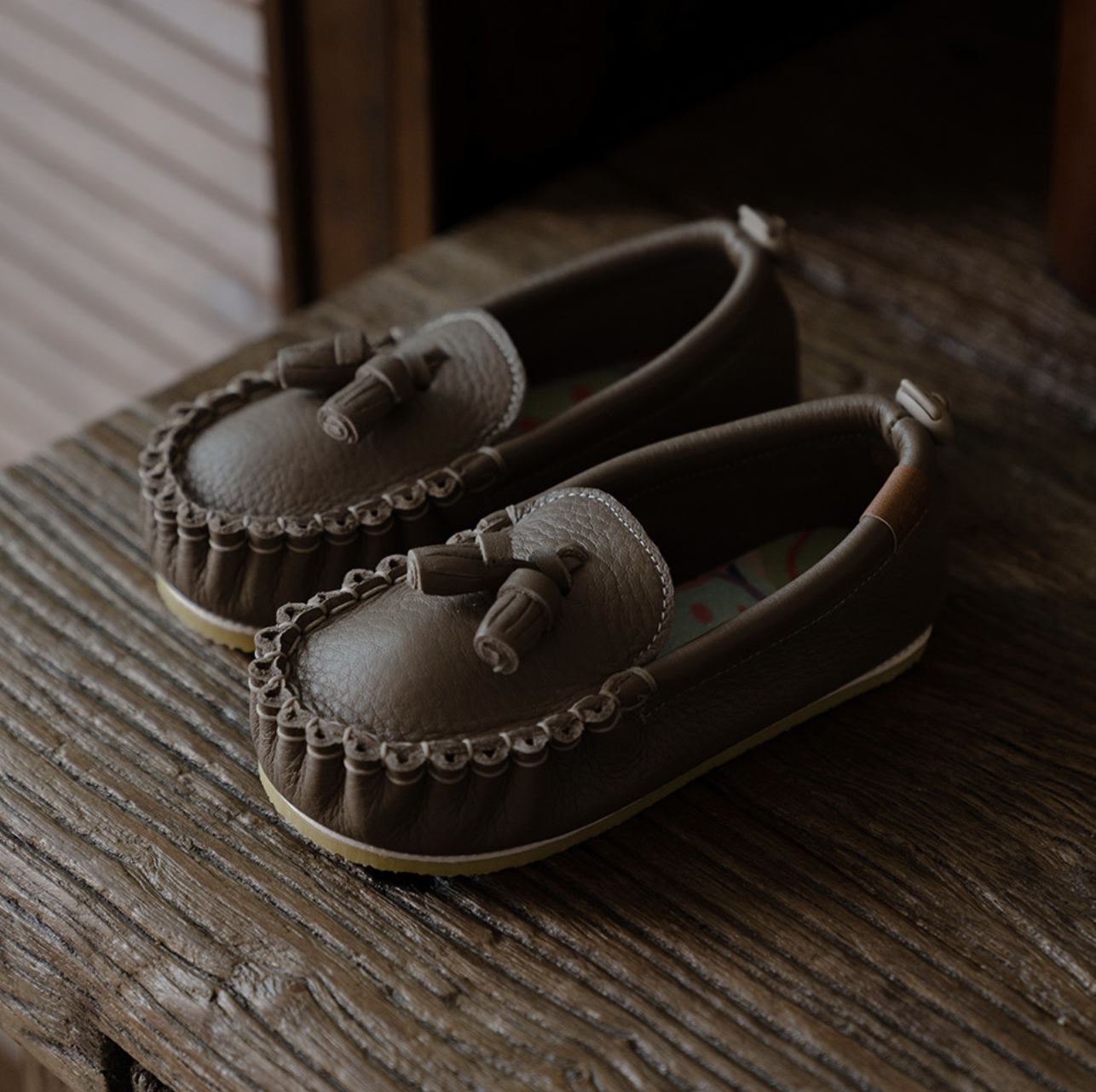 9月團) 韓國手工真皮鞋團 Loafer cappuccino