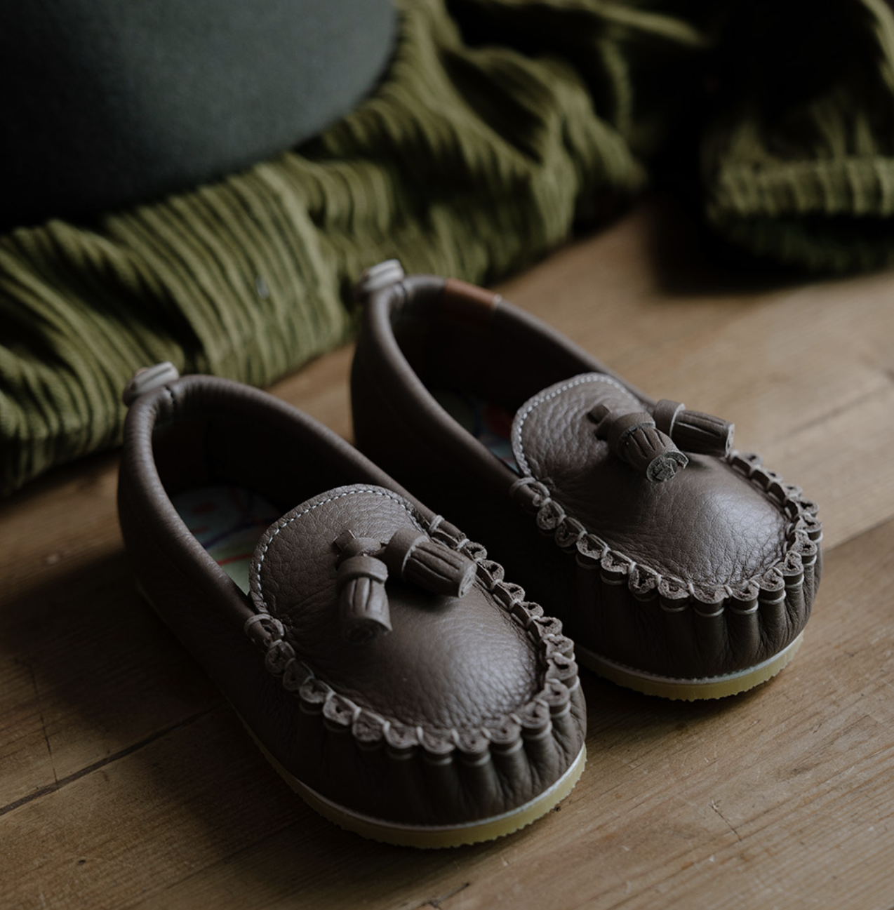 9月團) 韓國手工真皮鞋團 Loafer cappuccino