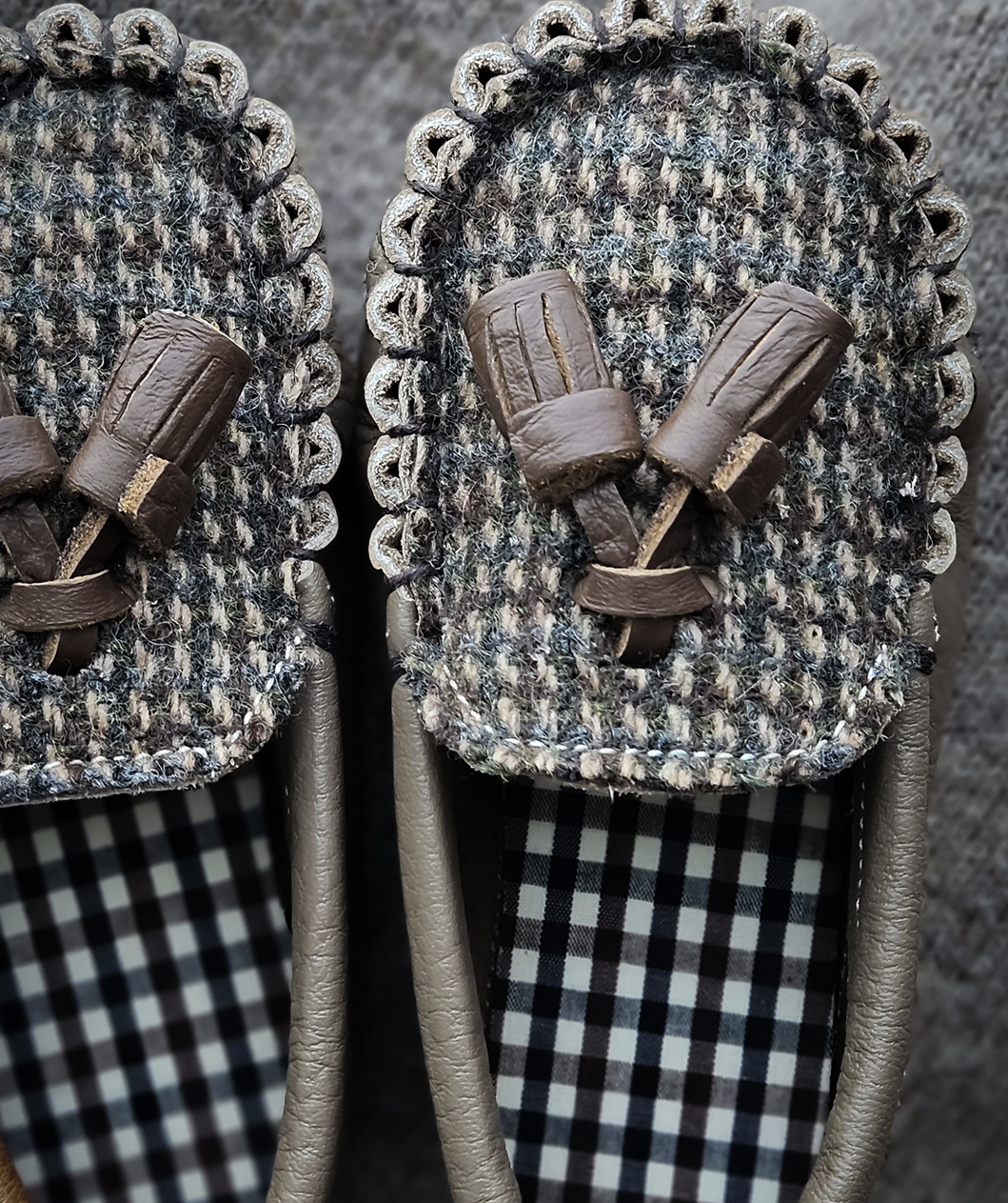 9月團) 韓國手工真皮鞋團 Loafer wool cappuccino