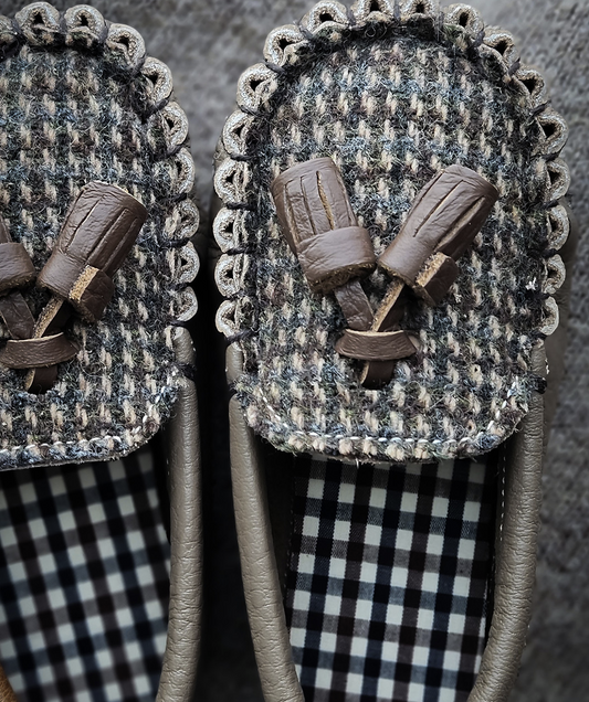 韓國手工真皮鞋 Loafer wool cappuccino
