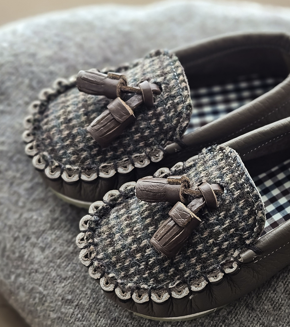9月團) 韓國手工真皮鞋團 Loafer wool cappuccino