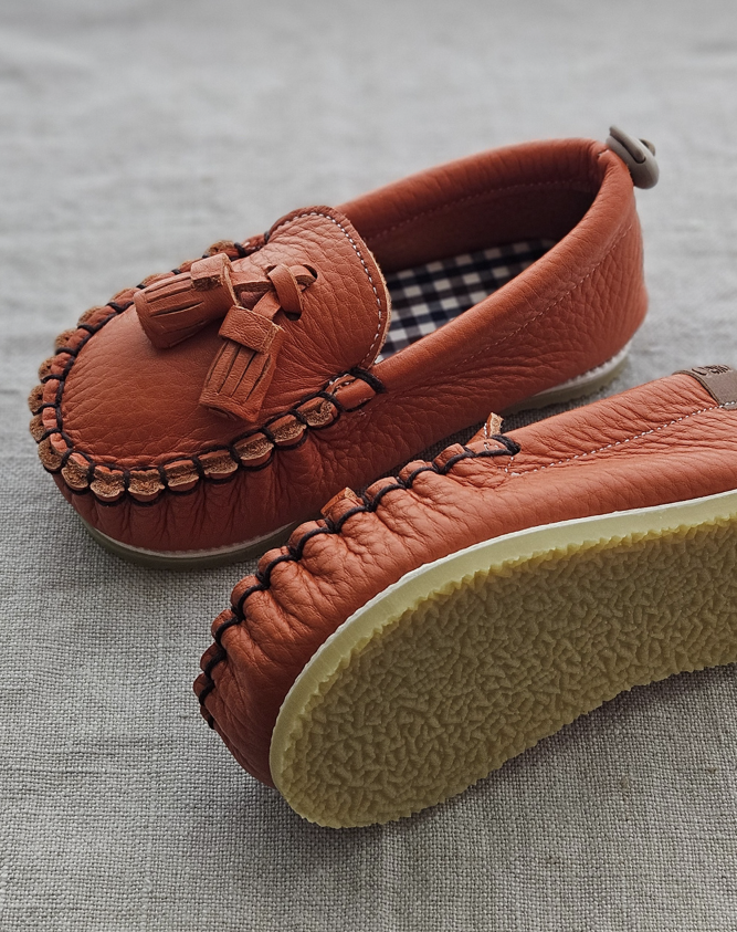 9月團) 韓國手工真皮鞋團 Loafer orange