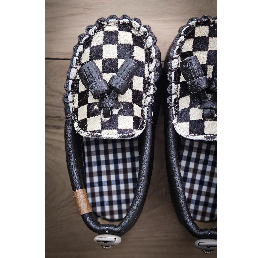 9月團) 韓國手工真皮鞋團 Loafer brownCheck