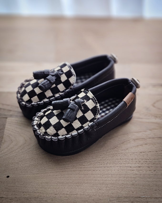 9月團) 韓國手工真皮鞋團 Loafer brownCheck