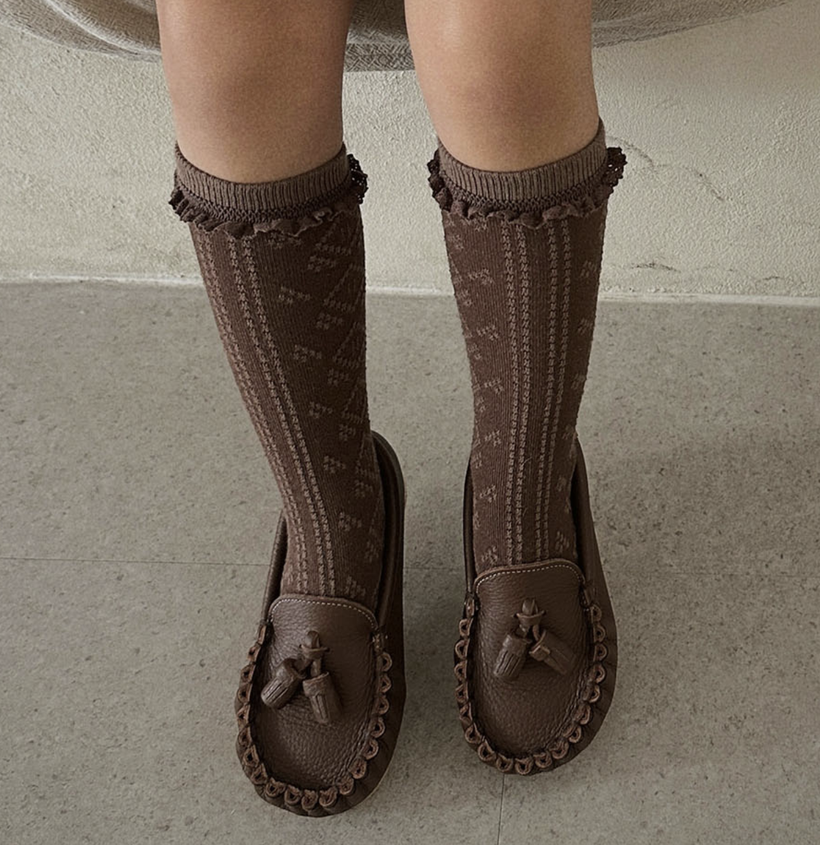 9月團) 韓國手工真皮鞋團 Loafer deepBrown