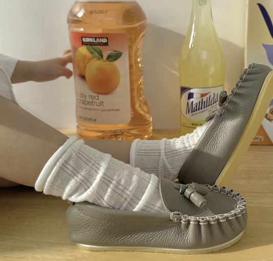 9月團) 韓國手工真皮鞋團 Loafer ashGray