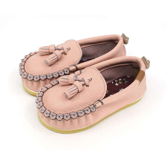 韓國手工真皮鞋 Loafer peachPink