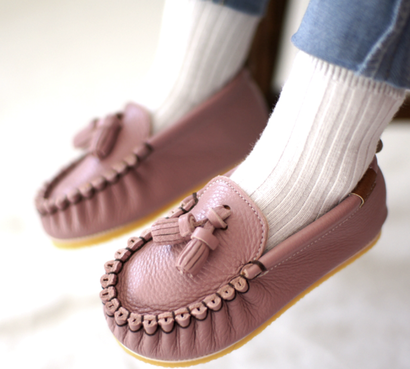9月團) 韓國手工真皮鞋團 Loafer Pink/Violet/Skyblue/Yellow