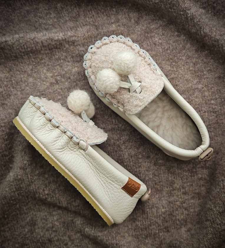 9月團) 韓國手工真皮鞋團 Loafer snowcream