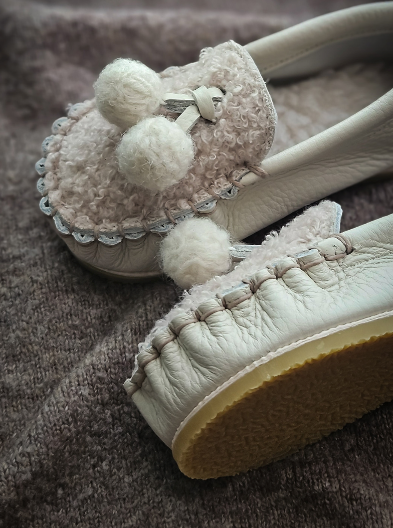 9月團) 韓國手工真皮鞋團 Loafer snowcream