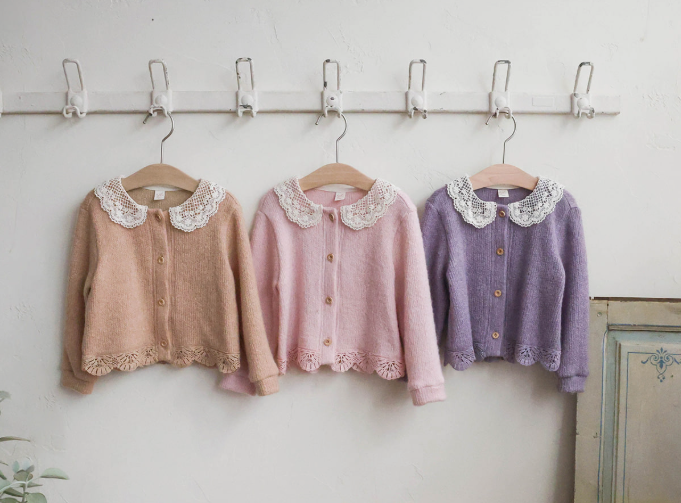 韓國童裝 25秋 | FU25310 Mallet cardigan