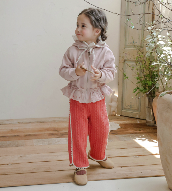 韓國童裝 25秋 | FU25319 Jai knit pants