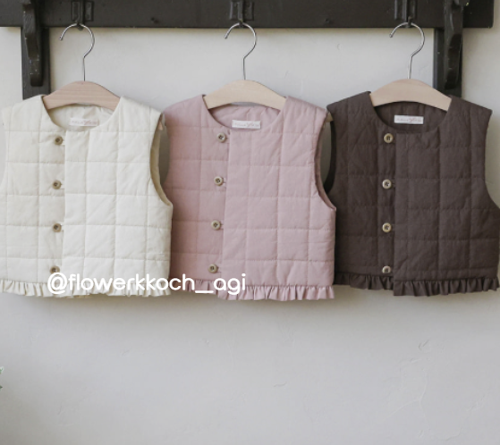 韓國童裝 25秋 | FU253 Padding Vest