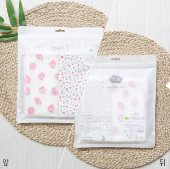 25FW 室內服團購 (30/9截單) Strawberry Bamboo 透氣竹纖手帕10入