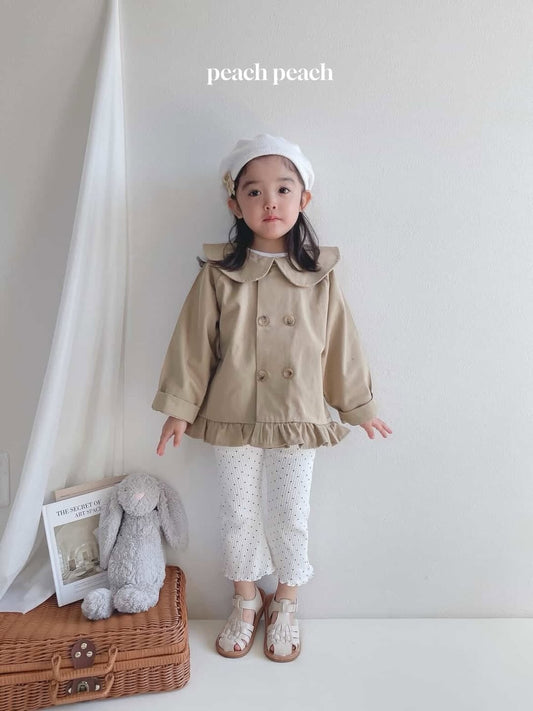 韓國童裝 26春 | PP01 Spring Frill Trench Coat JK (80-130)