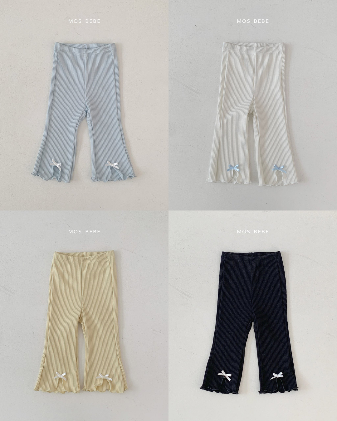 現貨▷ 韓國童裝 25春 | MS25105 SPRING RIBBON PANTS (80-90)