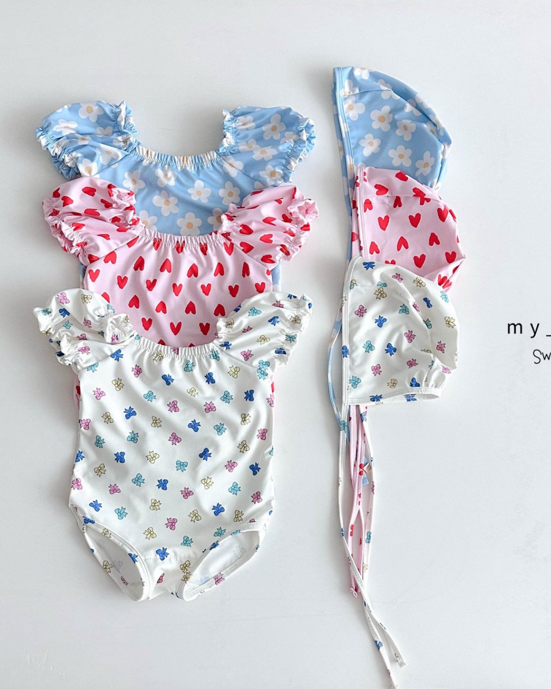 韓國童裝 Swimwear🩱🛟 mybebe Summer shirring swimsuit
