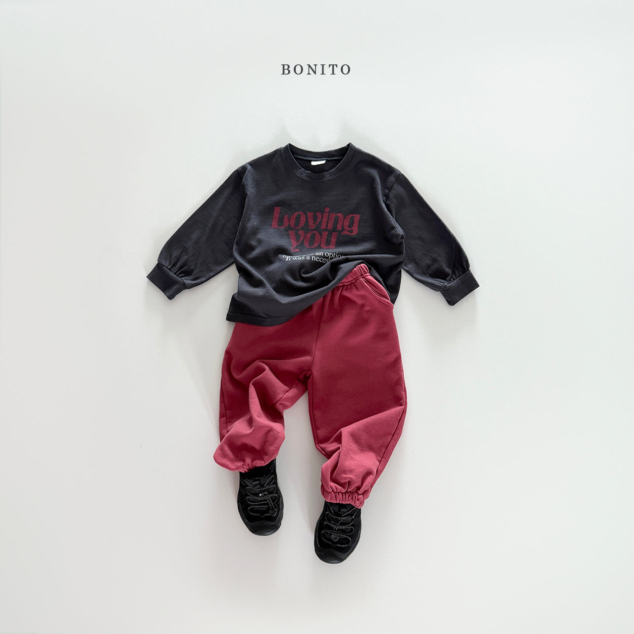 韓國童裝 25秋| BT25319 LOVING YOU TEE (70-140CM)