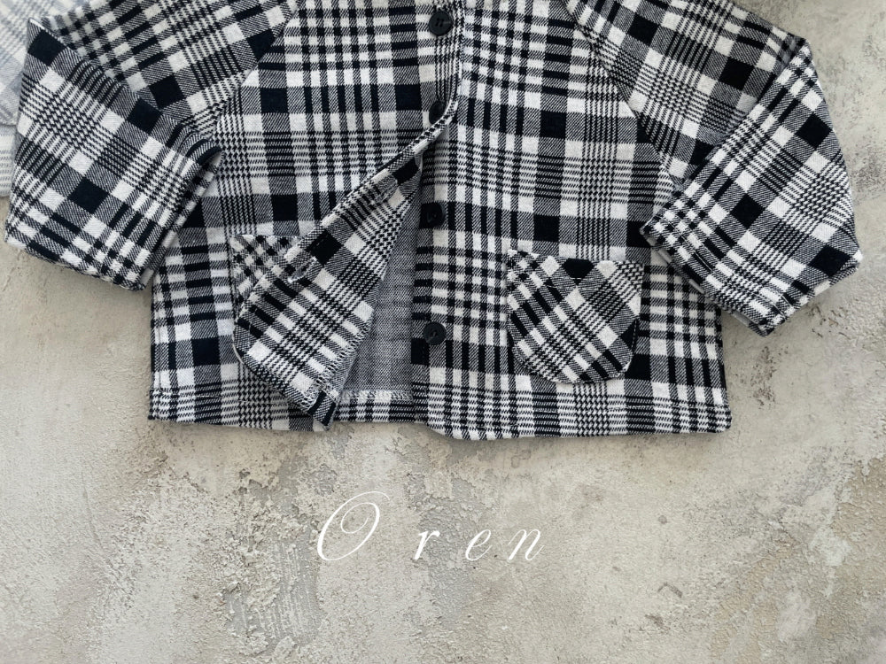 現貨▷ OREN Check Cardigan