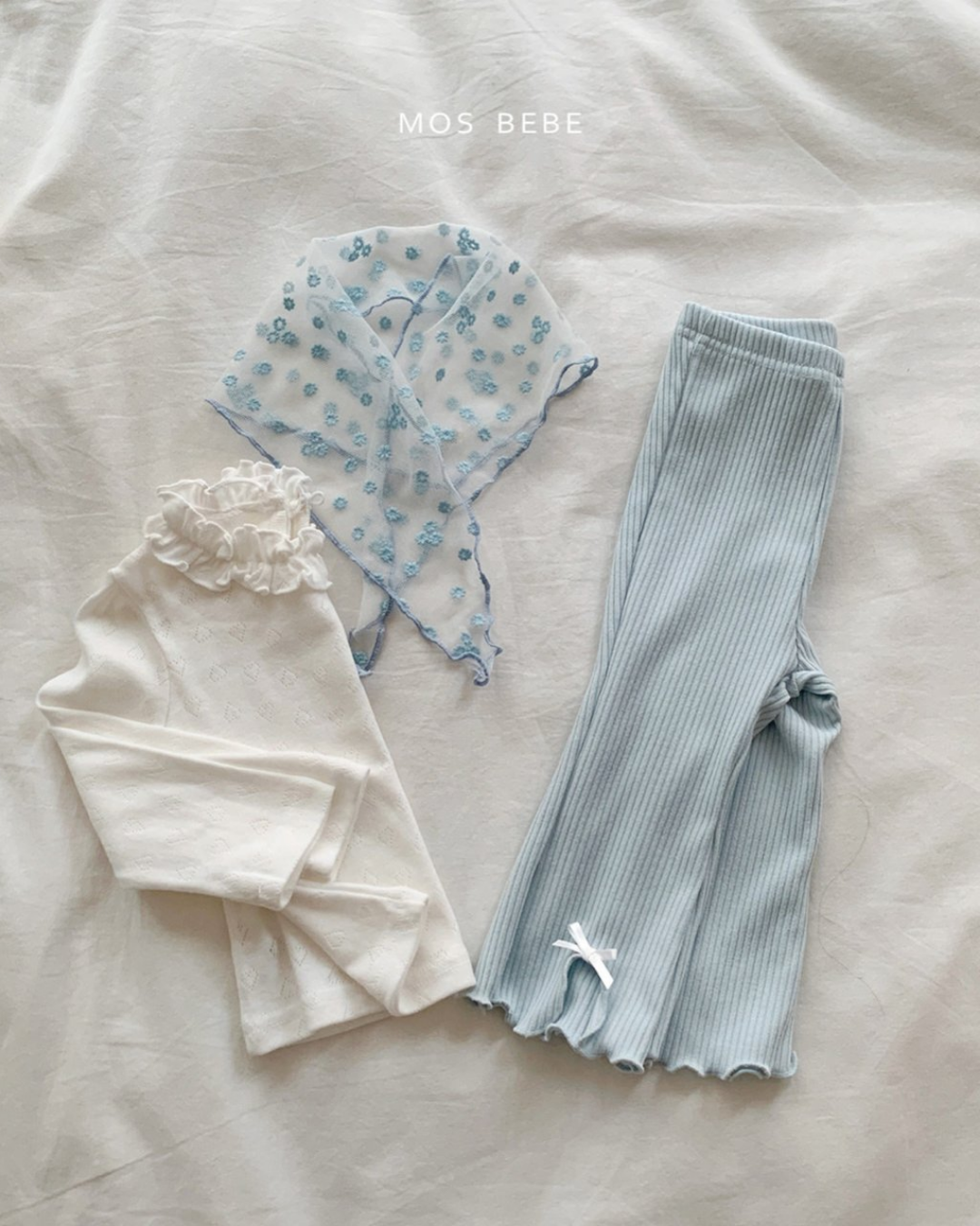 現貨▷ 韓國童裝 25春 | MS25105 SPRING RIBBON PANTS (80-90)