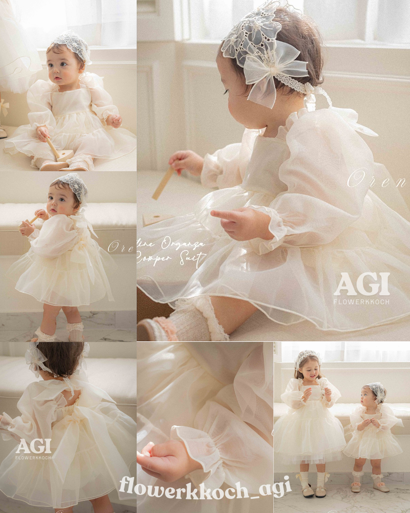 韓國童裝 26春 | OR28 Celine Organza Dress