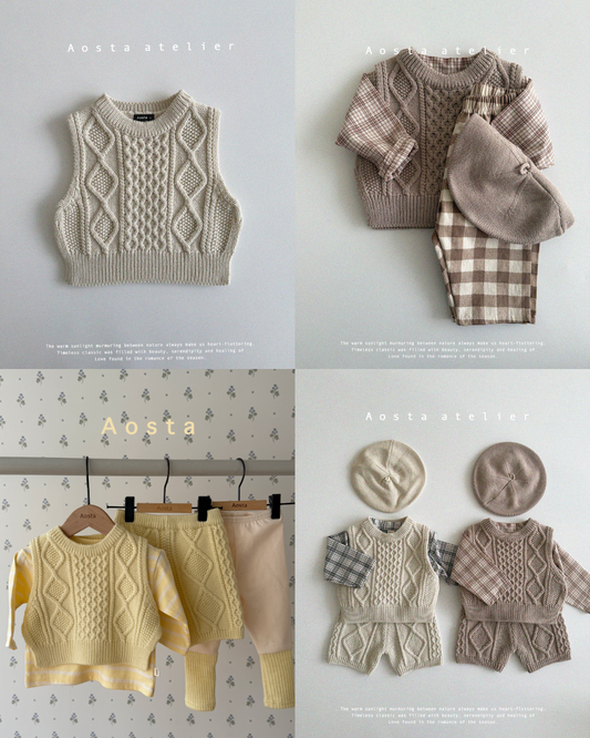 現貨▷ 韓國童裝 25春 | AO25110 VEST (2-3y)