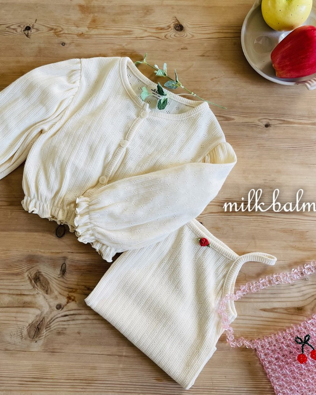 現貨▷韓國童裝 25春 | MK25109 CARDIGAN & TOP SET