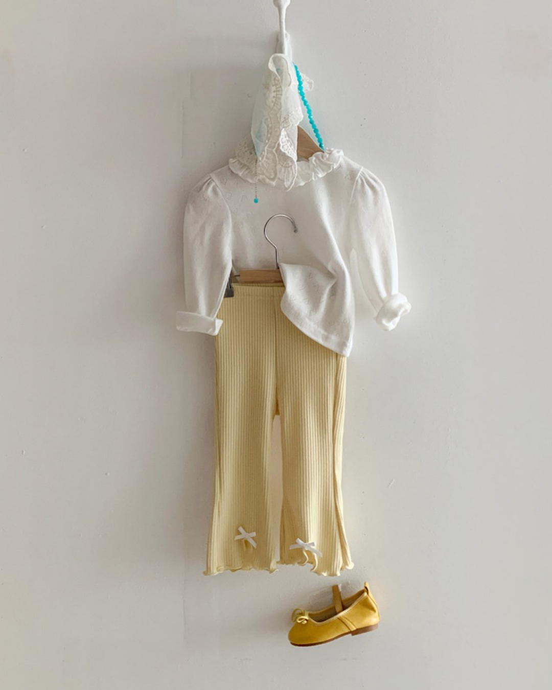 現貨▷ 韓國童裝 25春 | MS25105 SPRING RIBBON PANTS (80-90)