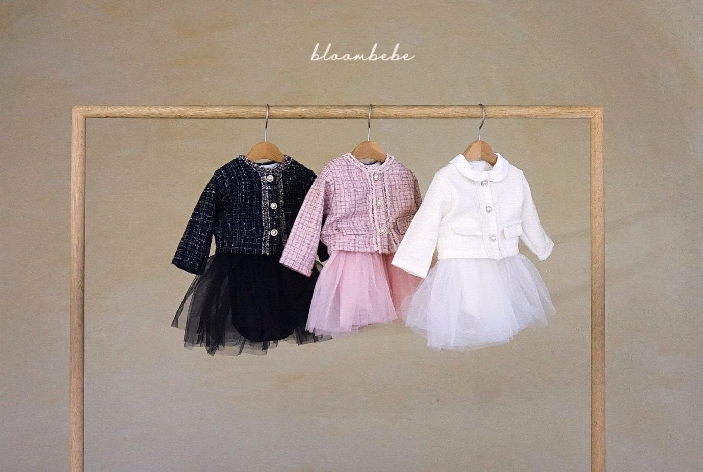 韓國童裝 24秋 | Bloombebe Bling Tweed Cardigan - FLO | FLOWERKKOCH