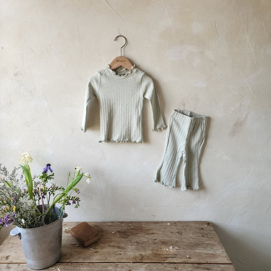 韓國童裝 24秋 | FromJ Eyelet Pants - FLO | FLOWERKKOCH