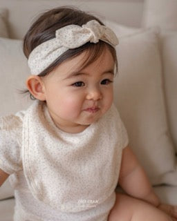 韓國童裝 25夏 | GR25208 BABY RUDY - BIB & HAIRBAND