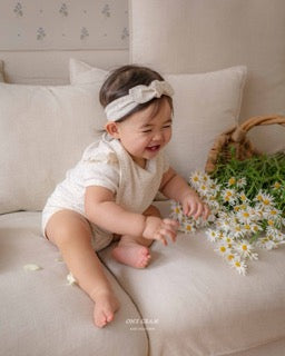 韓國童裝 25夏 | GR25208 BABY RUDY - BIB & HAIRBAND