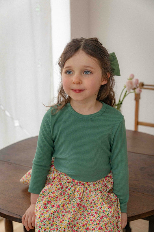 韓國童裝 26春 | LU22 Ravi Ribbed Tee (80-130cm)