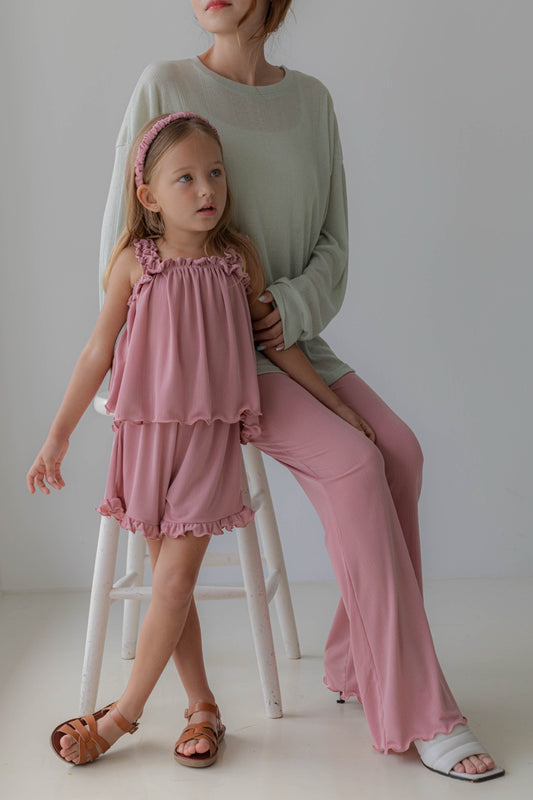 韓國童裝 26夏| LU40 Pring Mom Pants | Pring 媽媽褲(FREE SIZE)