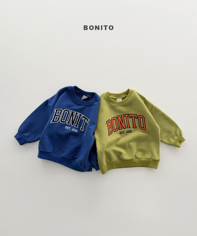 韓國童裝 26秋| BT31 Bonito Patch Embroidery Sweatshirt 衛衣 (80-140)