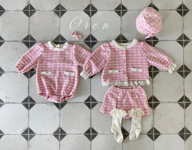 韓國童裝 25秋 | OR25311 Tweed Collection - Baby Suit