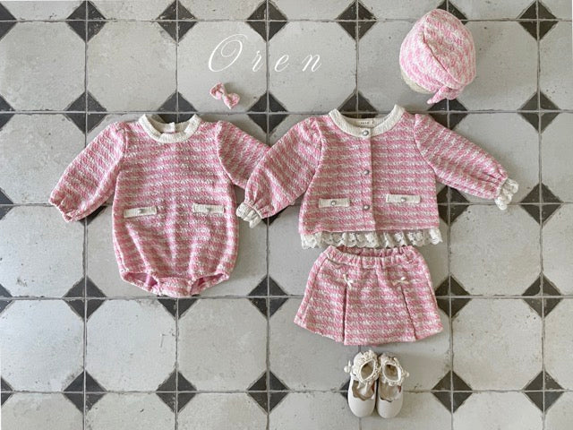 韓國童裝 25秋 | OR25311 Tweed Collection - Baby Suit