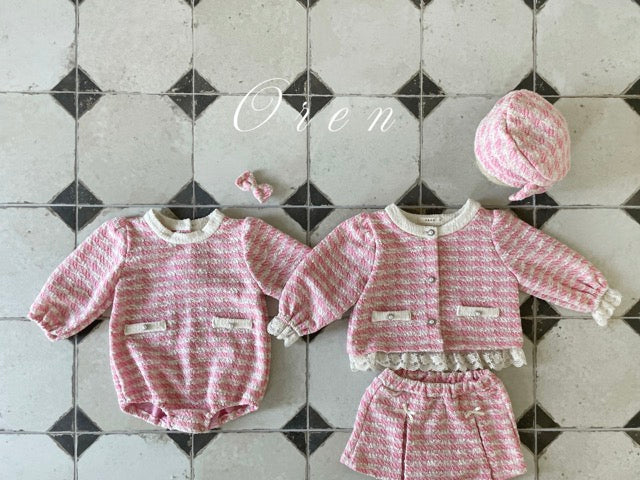 韓國童裝 25秋 | OR25311 Tweed Collection - Baby Suit