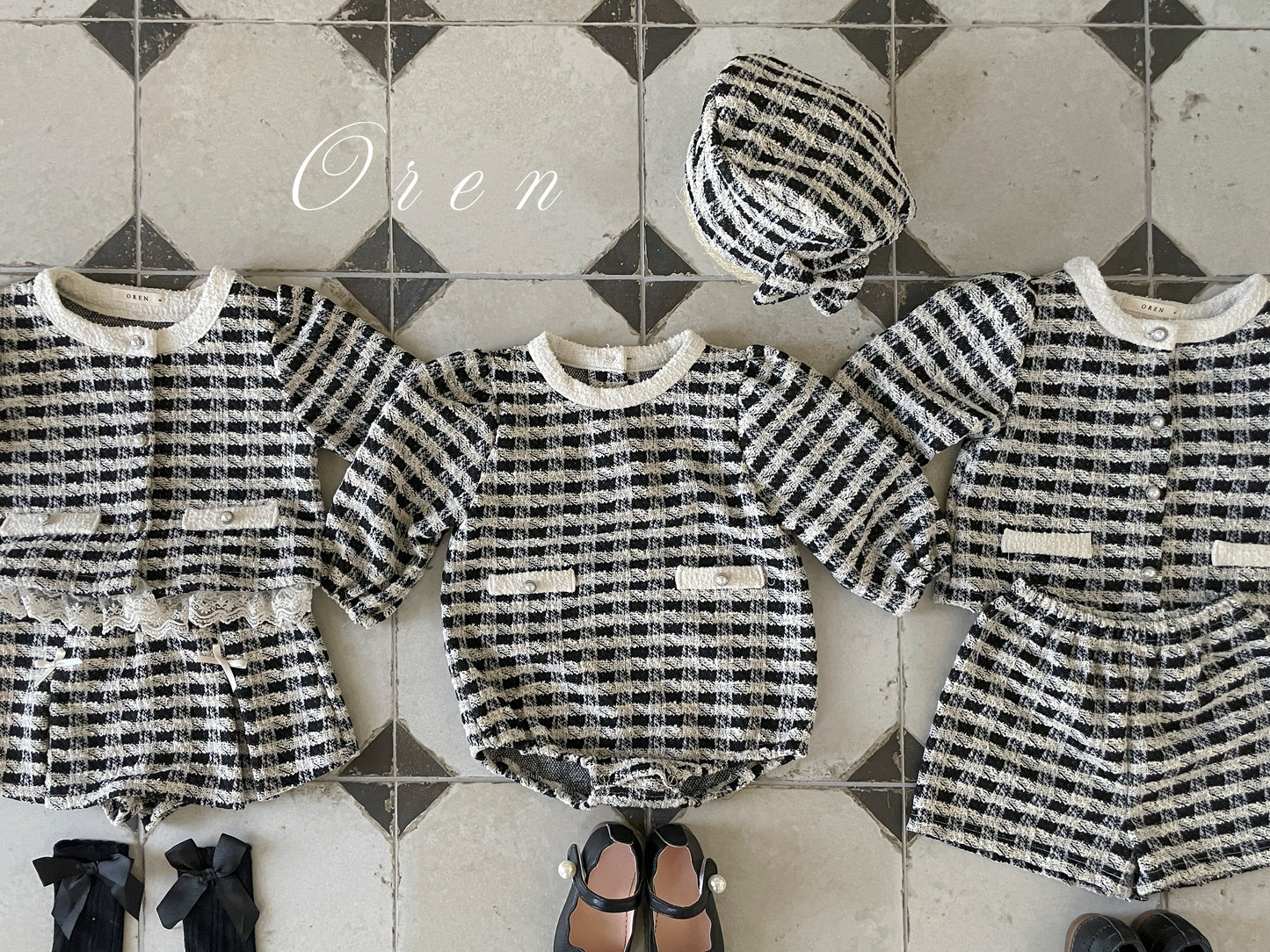 韓國童裝 25秋 | OR25311 Tweed Collection - Baby Suit