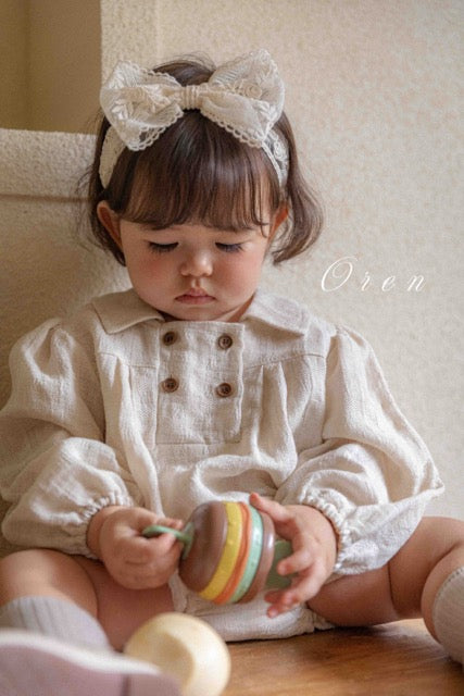 韓國童裝 25秋 | OR25310 Lace Ribbon Hairband
