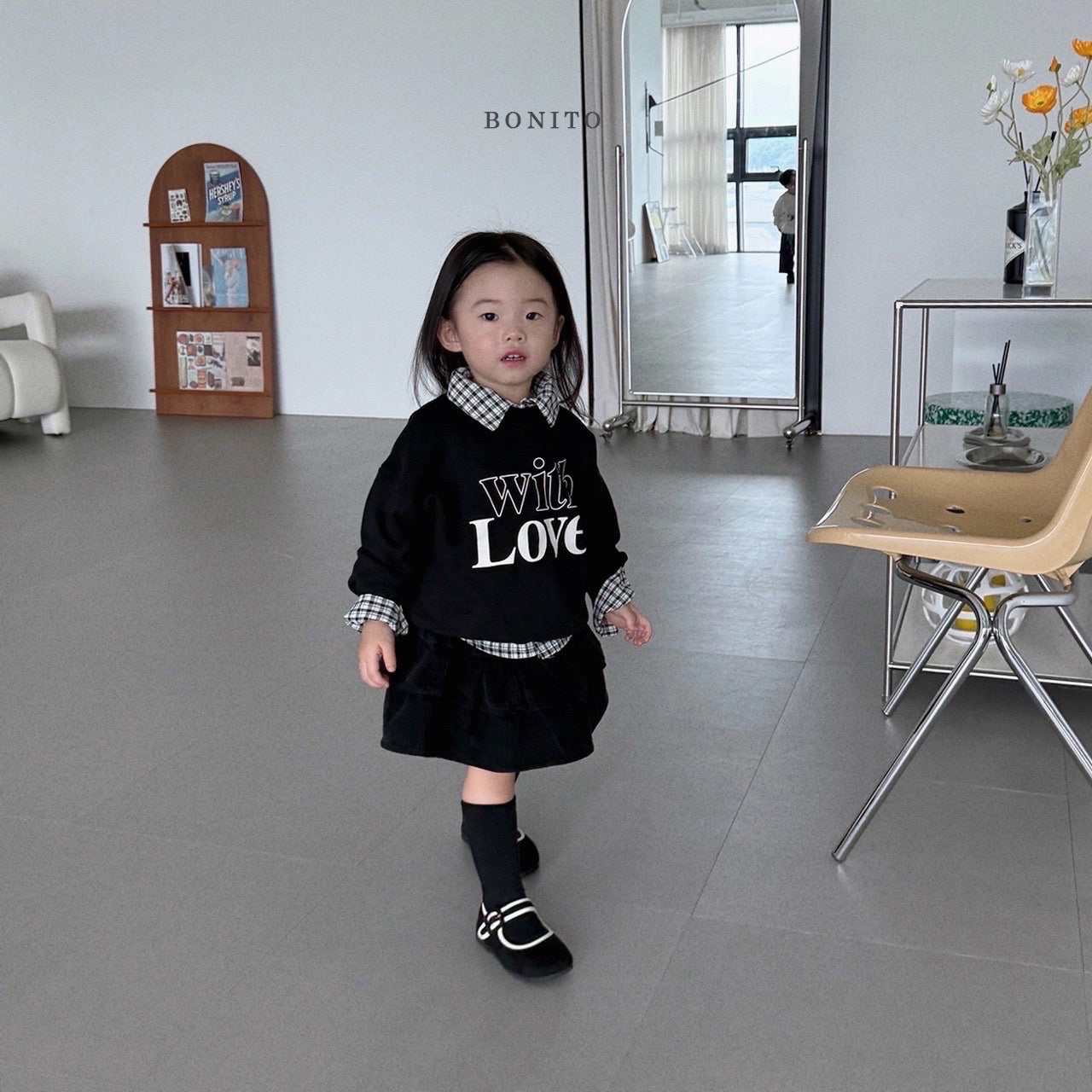 韓國童裝 25秋| BT25323 LOVE MTM (70-140CM)