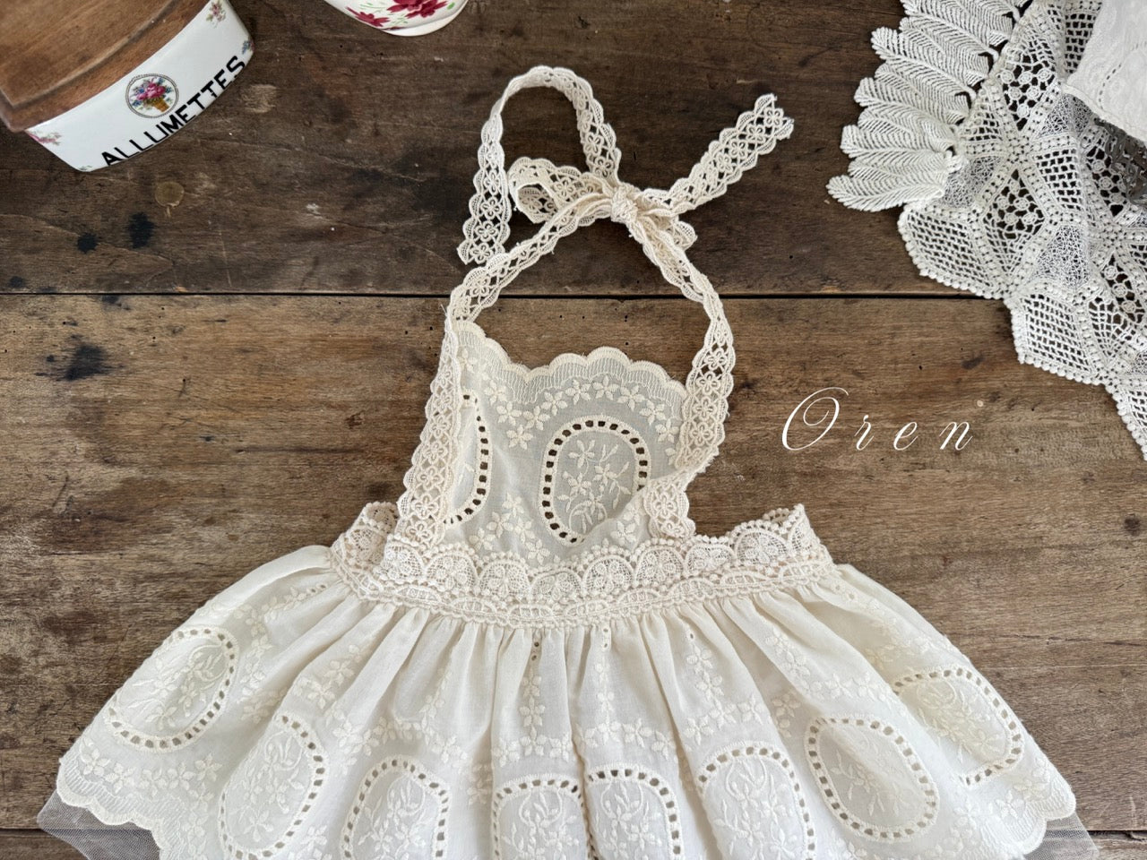 韓國童裝 25秋 | OR25348 Rose Bustier