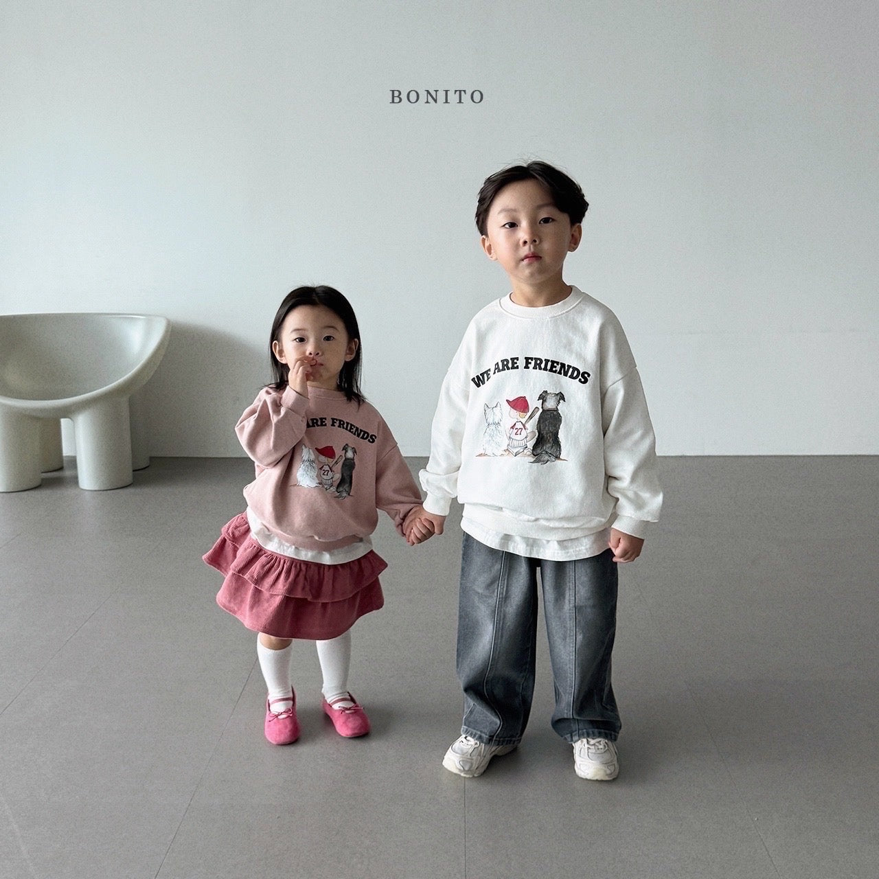 韓國童裝 25秋| BT25329 FRIEND MTM (70-140CM)