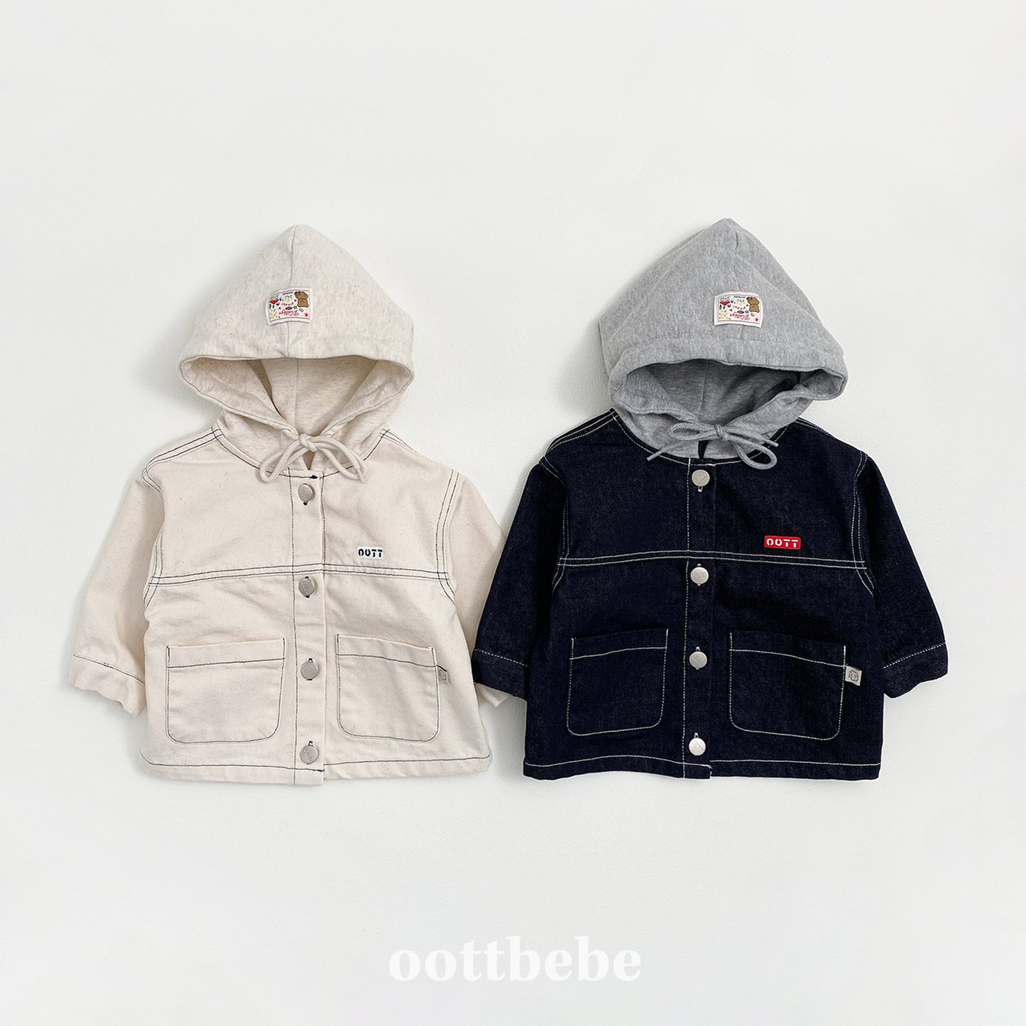 韓國童裝 | OT25325 Hooded Jacket