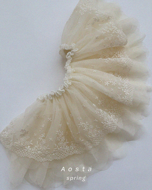 韓國童裝 26春 | AO26112 Lace Tuli Skirt