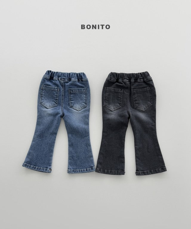韓國童裝 26秋| BT57 Bootcut Spandex Denim Pants 牛仔褲 (80-140)