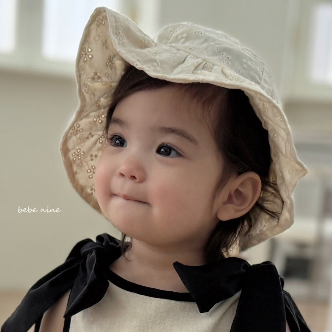 韓國童裝 25夏| BN25202 Lace Bucket Hat #同品牌4件85折