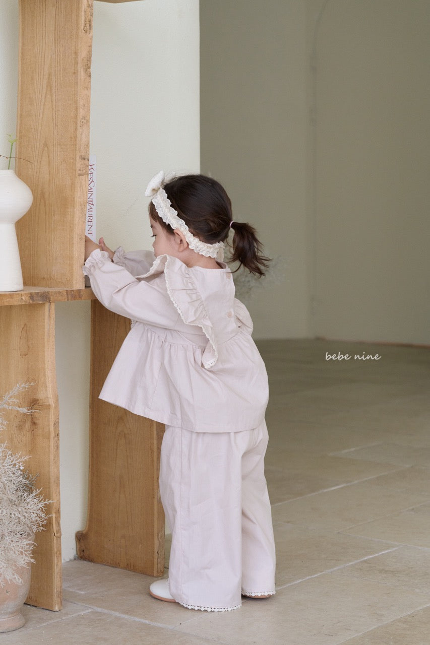韓國童裝 25秋| BN25360 CLORA LACE PANTS